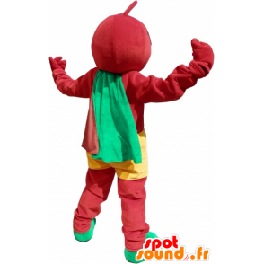 Alle rode sneeuwpop mascotte met gele shorts - MASFR032605 - man Mascottes