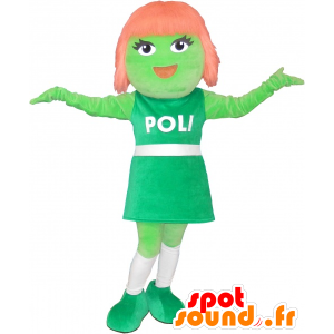 Mascotte d'extra-terrestre, mascotte de fille rousse - MASFR032611 - Mascottes Garçons et Filles