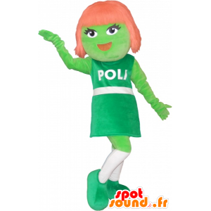 Främmande maskot, rödhårig tjejmaskot - Spotsound maskot