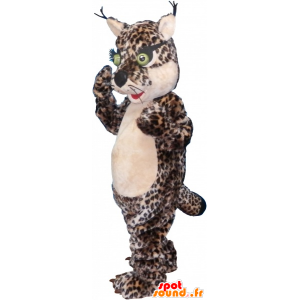 Mascotte de léopard, félin, avec des yeux globuleux - MASFR032612 - Mascottes non-classées