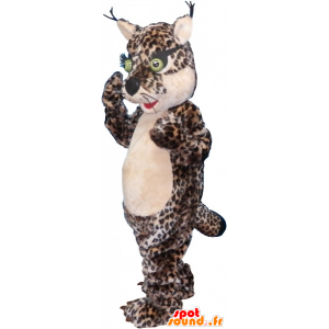 Leopard mascotte, katachtig, met uitpuilende ogen - MASFR032612 - Niet-ingedeelde Mascottes