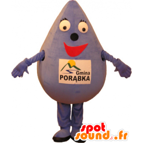 Mascot kapka Giant vody a úsměvem fialová - MASFR032614 - Neutajované Maskoti