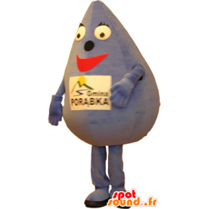 Mascot druppel Giant water en lachend violet - MASFR032614 - Niet-ingedeelde Mascottes