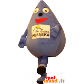 Mascot dråpe Giant vann og smilende fiolett - MASFR032614 - Ikke-klassifiserte Mascots