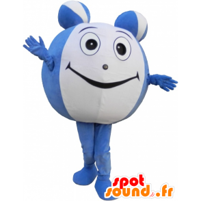 La mascota gigante bola azul y blanco. mascota ronda - MASFR032615 - Mascotas de objetos