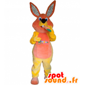 Kaninchen Maskottchen gefüllt mit Karotte - MASFR032617 - Hase Maskottchen