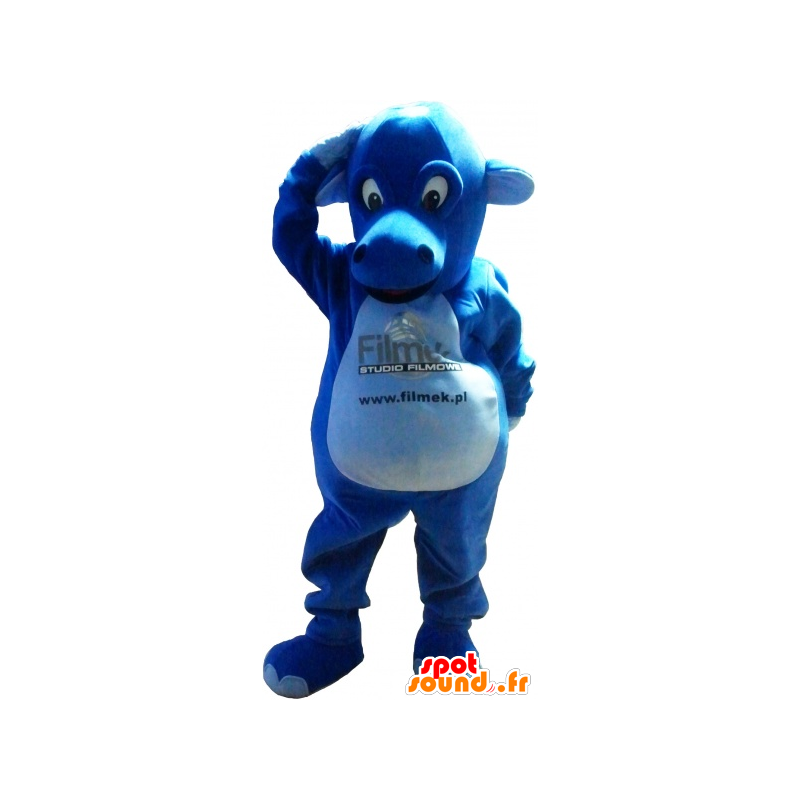 Blue Dragon mascotte, gigante e impressionante - MASFR032621 - Mascotte drago