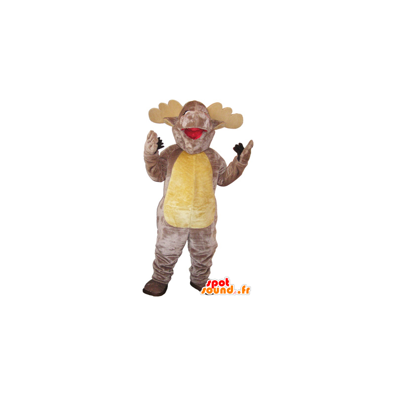 Of brown and beige momentum mascot realistic - MASFR032622 - Animals of the forest