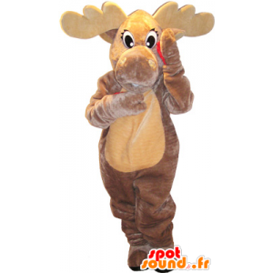 De impulso marrom e bege mascote realista - MASFR032622 - Forest Animals