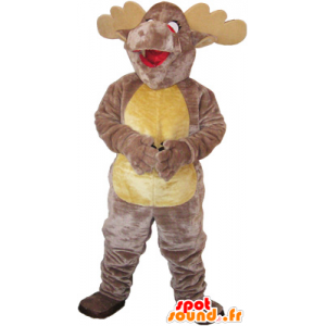 Av brunt og beige momentum maskot realistisk - MASFR032622 - Forest Animals