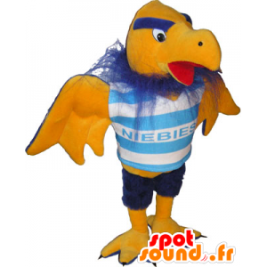 Mascot abutre amarelo e azul no desporto - MASFR032624 - mascote esportes