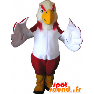 Mascot gekleurd gier met gele laarzen - MASFR032625 - Mascot vogels