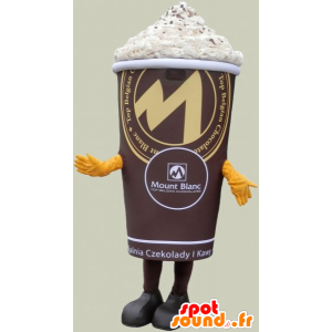 Mascotte de pot de glace géant - MASFR032628 - Mascottes Fast-Food
