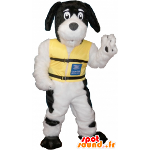 Blanco mascota del perro con los puntos negros - MASFR032632 - Mascotas perro