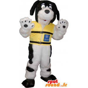 Blanco mascota del perro con los puntos negros - MASFR032632 - Mascotas perro