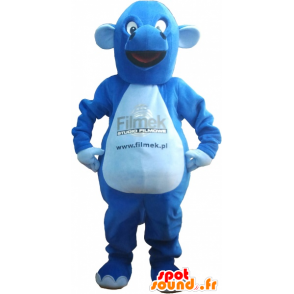 Gigante mascote dragão azul - MASFR032635 - Dragão mascote