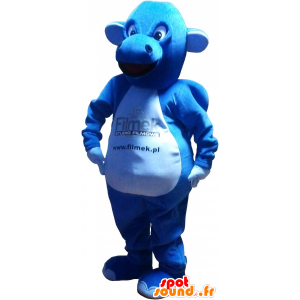 Giant blue dragon maskot - MASFR032635 - Dragon Maskot