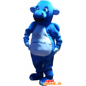 Gigantische blauwe draak mascotte - MASFR032635 - Dragon Mascot