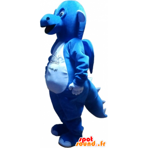 Gigantische blauwe draak mascotte - MASFR032635 - Dragon Mascot