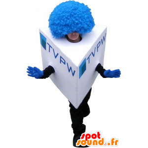 Square snowman mascot, mascot cube - MASFR032641 - Human mascots