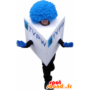 Firkantet snømann maskot, maskot kube - MASFR032641 - Man Maskoter
