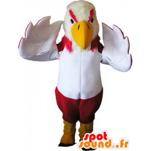 Mascot gekleurd gier met gele poten - MASFR032644 - Mascot vogels