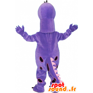 Molto carino dinosauro gigante mascotte viola - MASFR032646 - Dinosauro mascotte