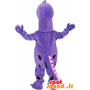 Molto carino dinosauro gigante mascotte viola - MASFR032646 - Dinosauro mascotte