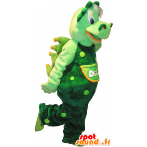 Verde gigante crocodilo mascote e muito realista - MASFR032647 - crocodilo Mascotes