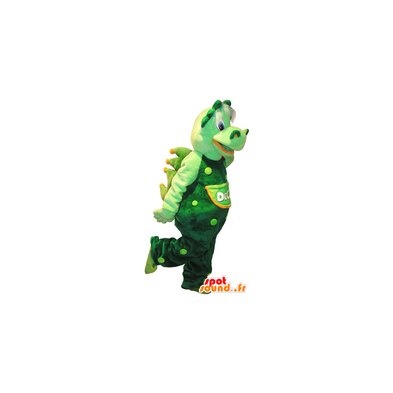 Green crocodile mascot giant and very realistic - MASFR032647 - Mascots Crocodile