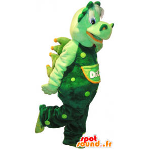 Green crocodile mascot giant and very realistic - MASFR032647 - Mascots Crocodile