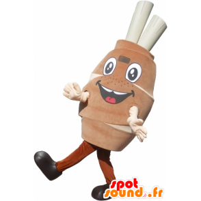 Mascotte de gigot de viande avec des os - MASFR032649 - Mascotte alimentaires