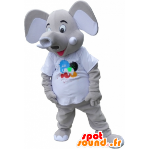 Mascot elepant grå med store ører - MASFR032651 - jungeldyr