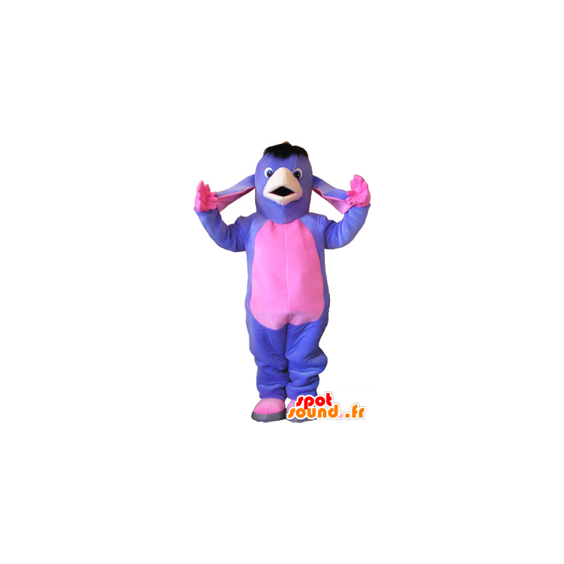 Mascot ass viola e rosa. mascotte mulo - MASFR032654 - Animali da fattoria
