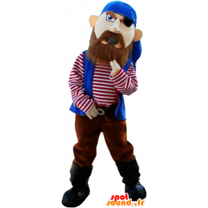 Pirate maskot vypadat divoký - Piráti maskoti - MASFR032661 - SpotSound.fr