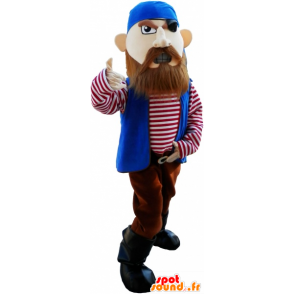 Pirata mascote olhar feroz - MASFR032661 - mascotes piratas