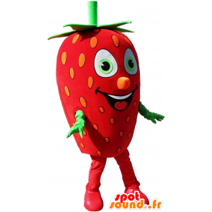 Mascot giant strawberry, strawberry costume - MASFR032664 - Fruit mascot