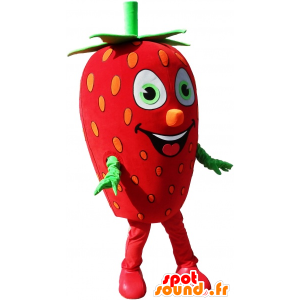 Μασκότ γιγαντιαία φράουλα, κοστούμι φράουλα - MASFR032664 - φρούτων μασκότ