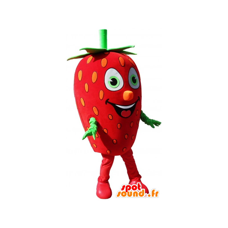 Mascotte de fraise géante, déguisement de fraise - MASFR032664 - Mascotte de fruits