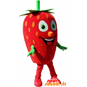 Mascot jättiläinen mansikka, mansikka puku - MASFR032664 - hedelmä Mascot
