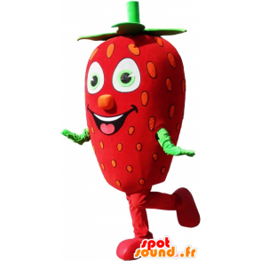 Mascot giant strawberry, strawberry costume - MASFR032664 - Fruit mascot