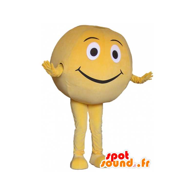 Mascot giant yellow ball. round mascot - MASFR032665 - Sports mascot