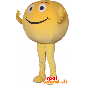 Mascot bola amarela gigante. mascote rodada - MASFR032665 - mascote esportes