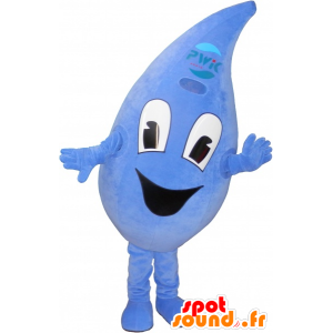 Mascot drop, blauw, reus - MASFR032667 - Niet-ingedeelde Mascottes