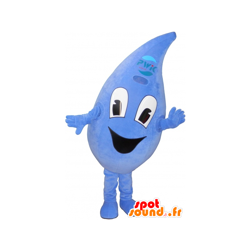 Mascot drop, blauw, reus - MASFR032667 - Niet-ingedeelde Mascottes