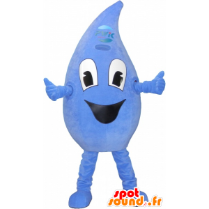 Mascot drop, blauw, reus - MASFR032667 - Niet-ingedeelde Mascottes