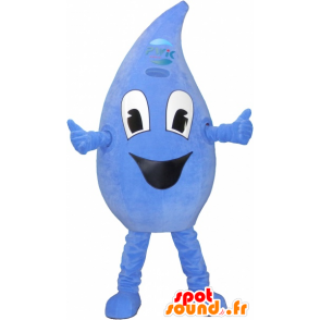 Mascotte goccia, blu, gigante - MASFR032667 - Mascotte non classificati