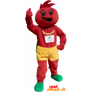 Traje de tomate. la mascota de tomate - MASFR032668 - Mascota de la fruta