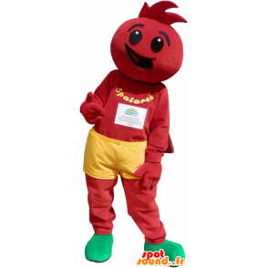 Tomaat kostuum. tomaat Mascot - MASFR032668 - fruit Mascot