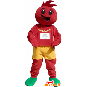 Traje de tomate. la mascota de tomate - MASFR032668 - Mascota de la fruta